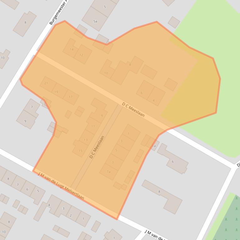 Kaart van postcodegebied 3237AJ.