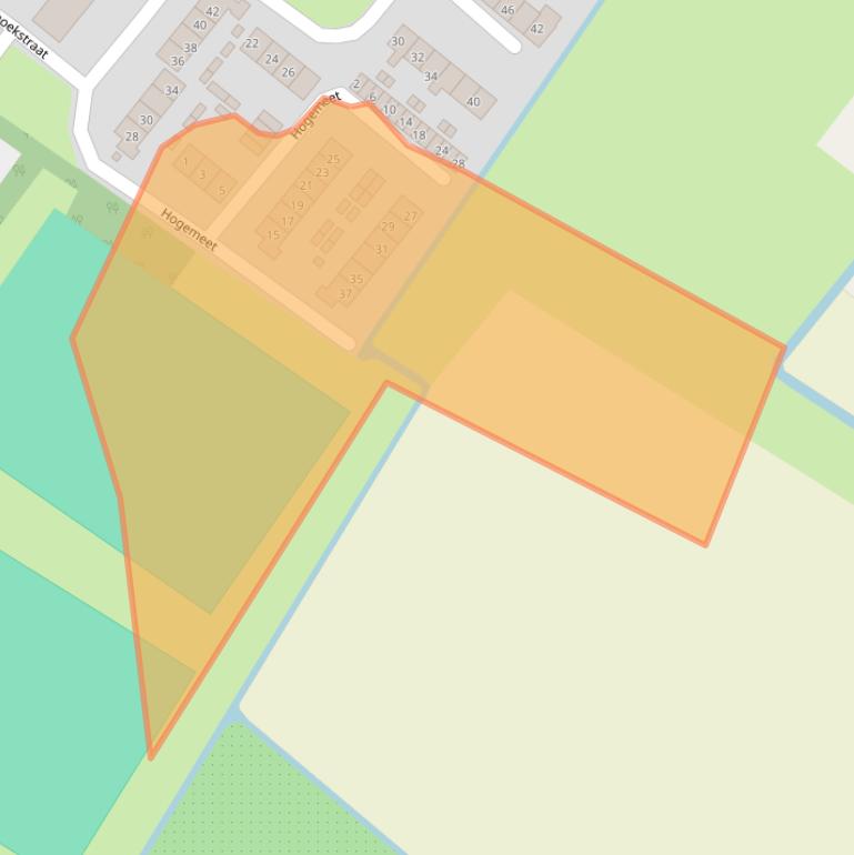 Kaart van postcodegebied 3237AP.