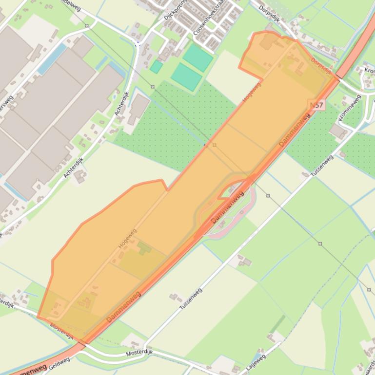 Kaart van postcodegebied 3237LD.