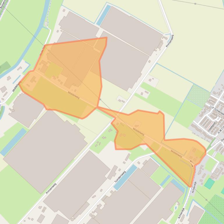 Kaart van postcodegebied 3237LJ.