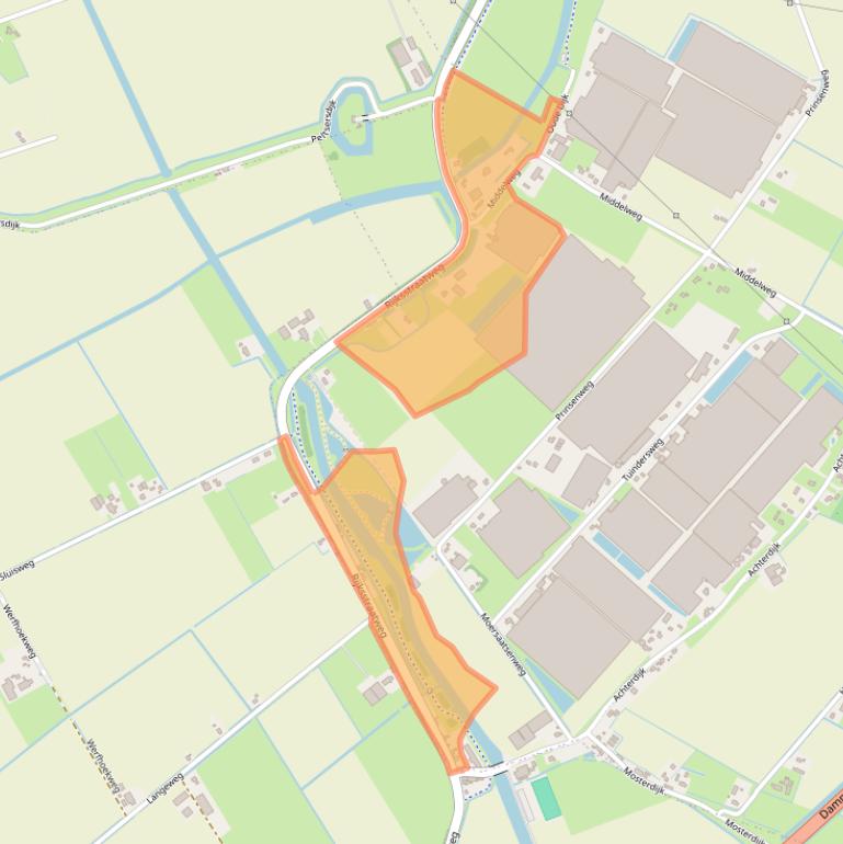 Kaart van postcodegebied 3237LR.