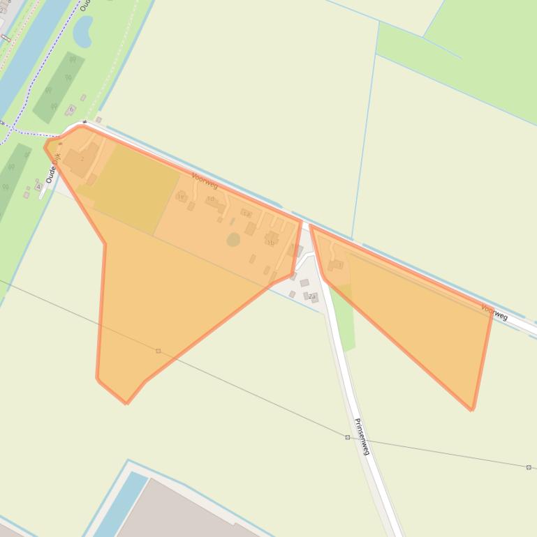 Kaart van postcodegebied 3237LZ.