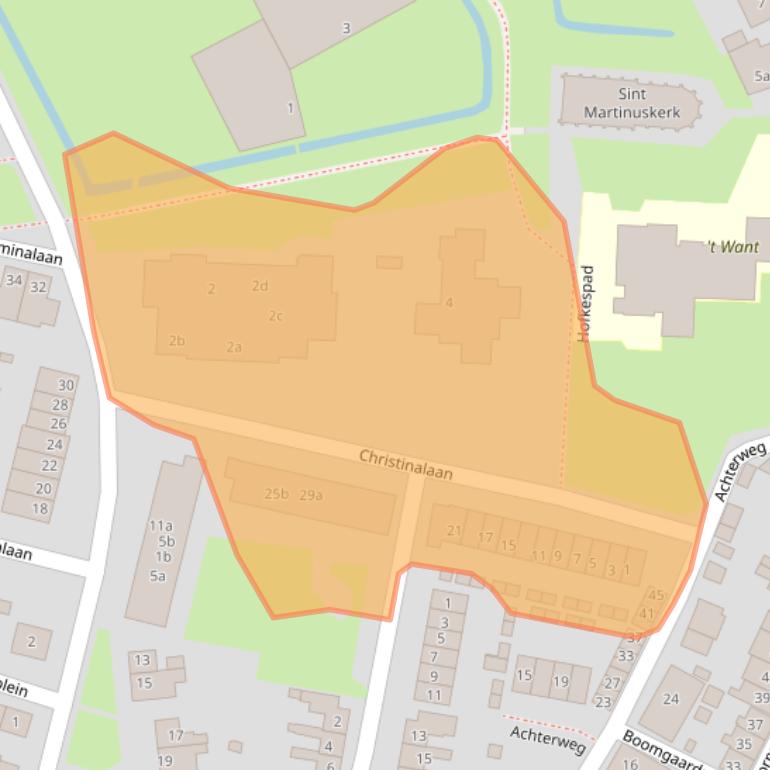 Kaart van postcodegebied 3238AD.