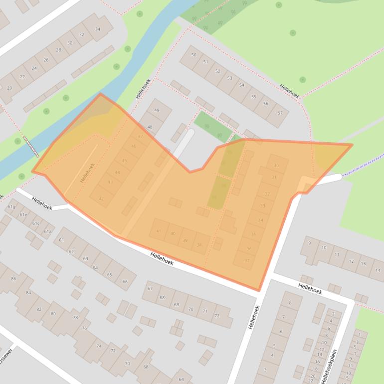 Kaart van postcodegebied 3238AG.