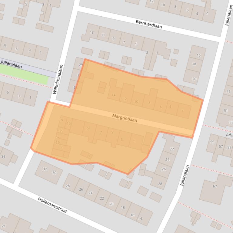 Kaart van postcodegebied 3238AN.
