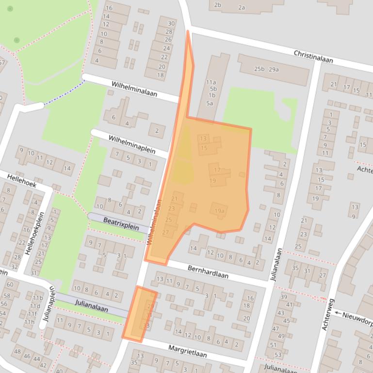 Kaart van postcodegebied 3238AS.