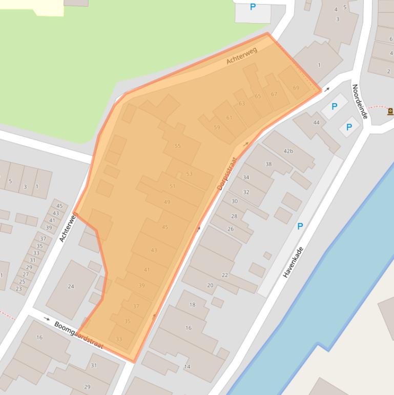 Kaart van postcodegebied 3238BB.