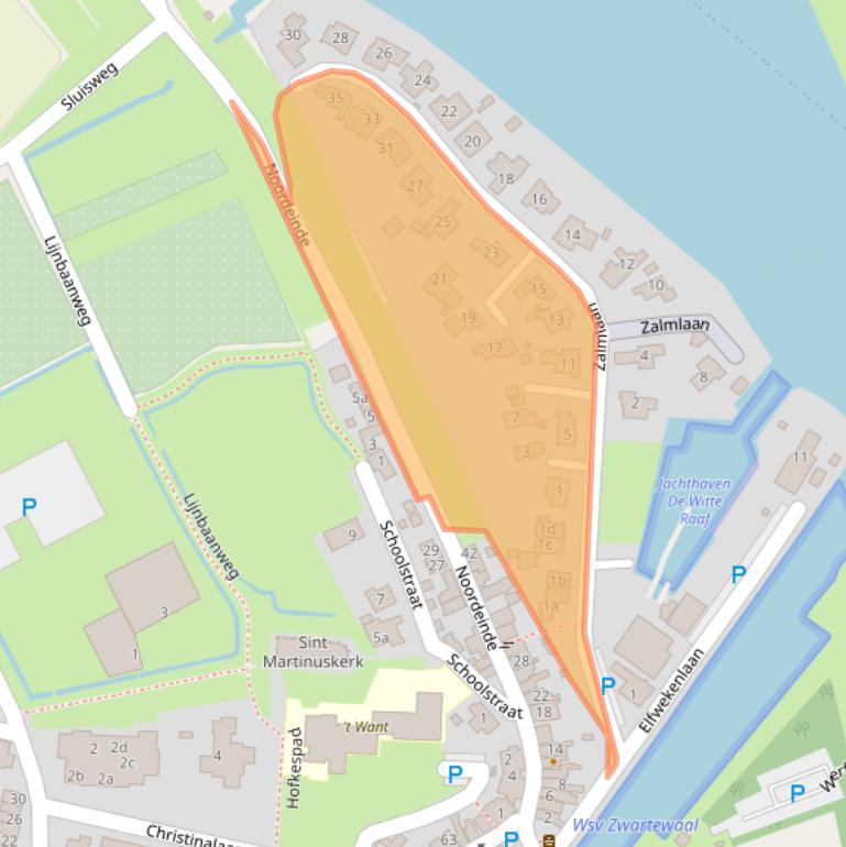 Kaart van postcodegebied 3238BJ.