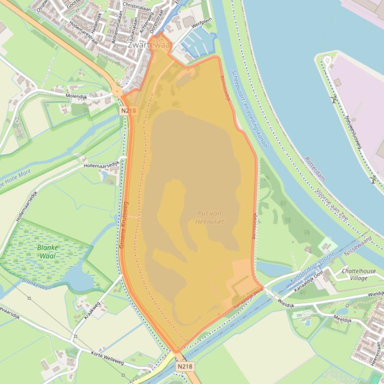 Kaart van postcodegebied 3238BM.