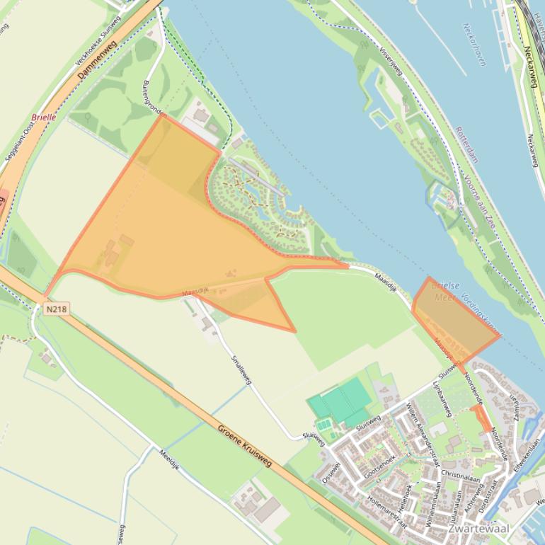 Kaart van postcodegebied 3238LB.