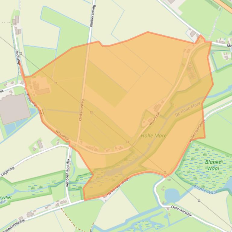 Kaart van postcodegebied 3238LG.