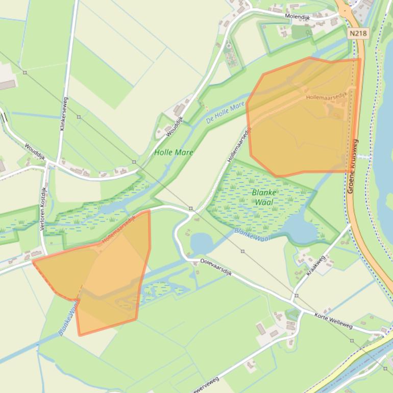 Kaart van postcodegebied 3238LK.