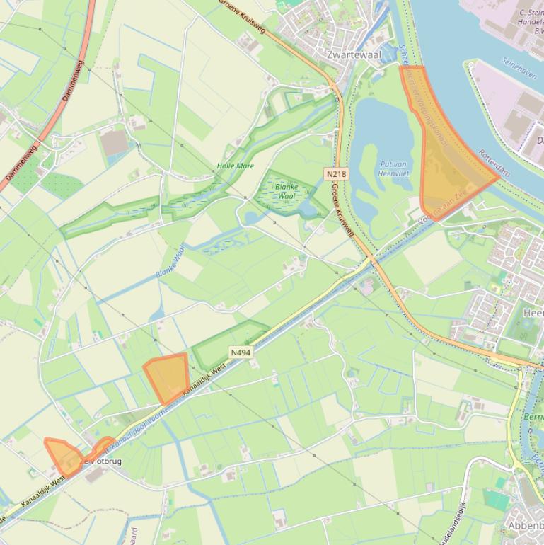 Kaart van postcodegebied 3238LM.