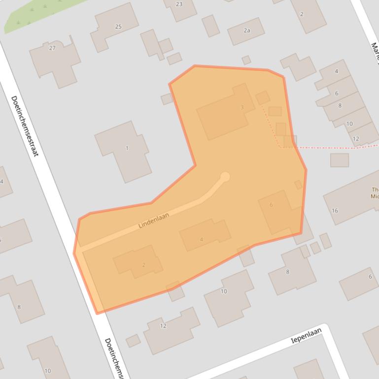 Kaart van postcodegebied 3241BK.