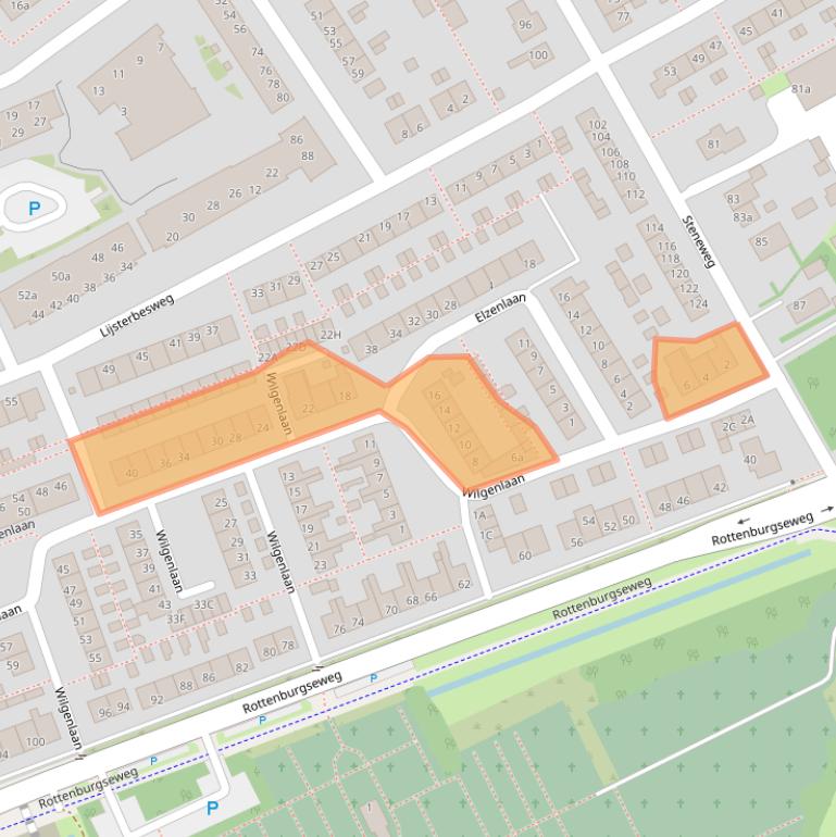 Kaart van postcodegebied 3241BS.