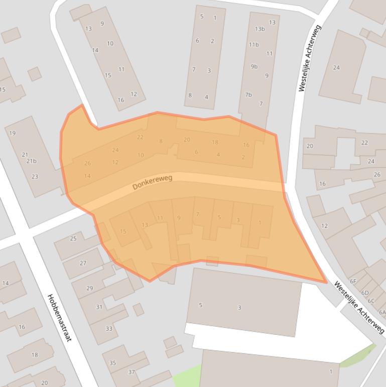 Kaart van postcodegebied 3241CB.