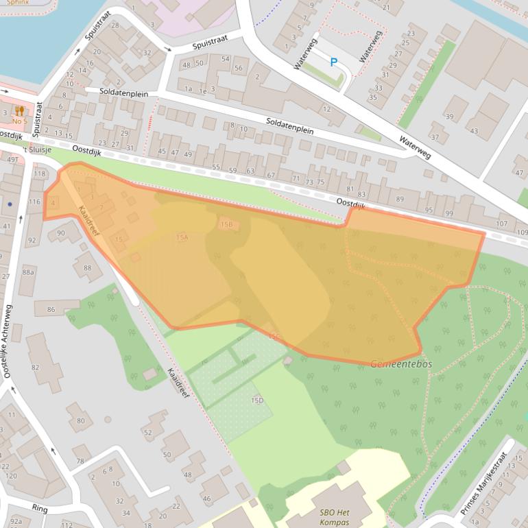Kaart van postcodegebied 3241CG.
