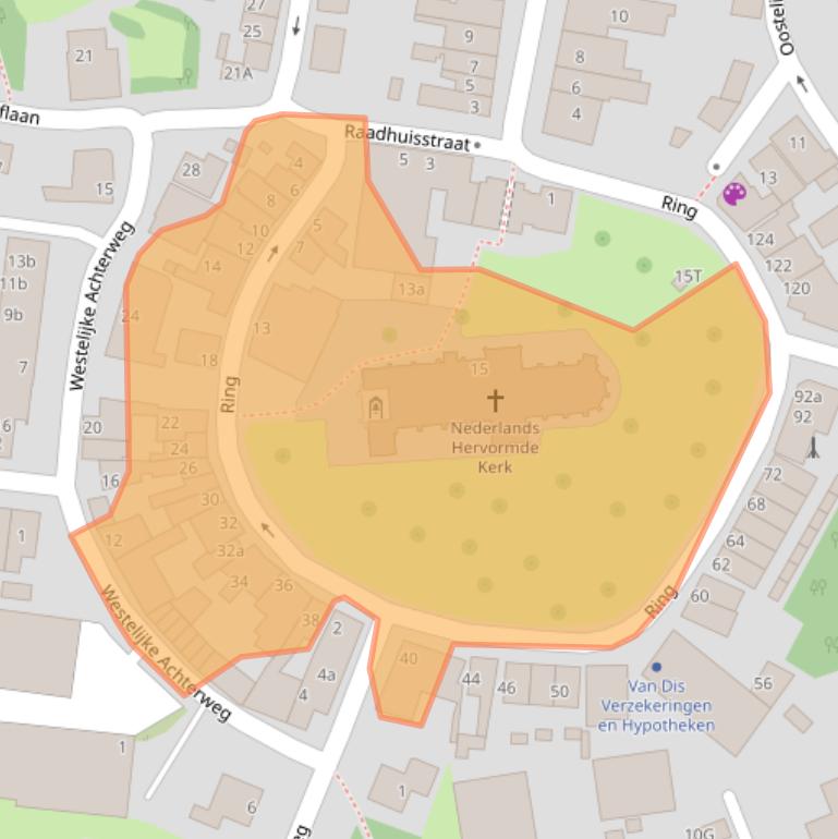 Kaart van postcodegebied 3241CR.