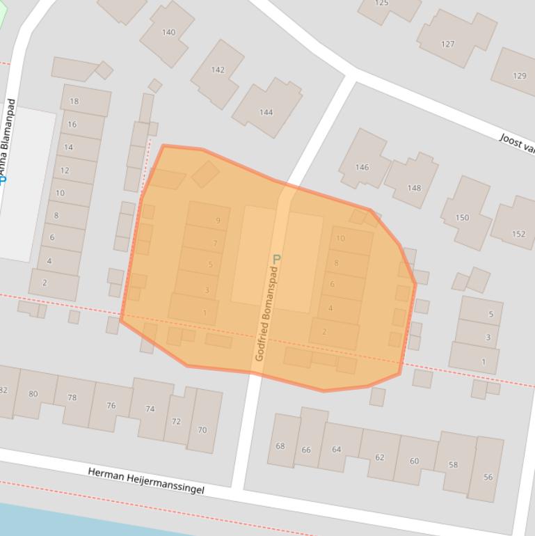 Kaart van postcodegebied 3241DL.