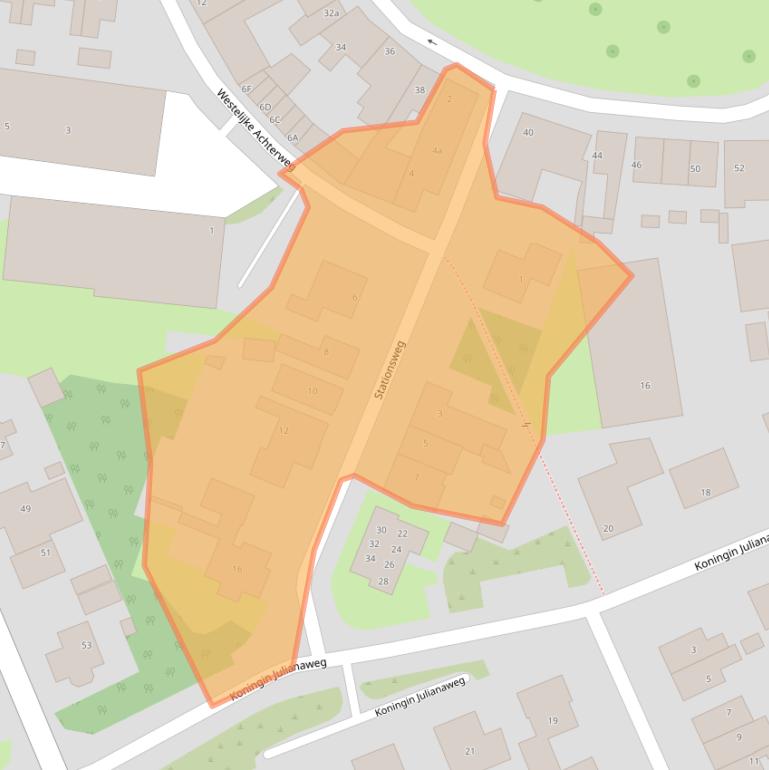 Kaart van postcodegebied 3241EA.