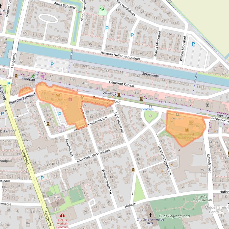 Kaart van postcodegebied 3241GA.