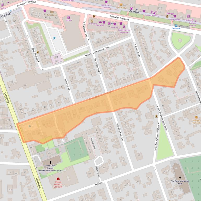 Kaart van postcodegebied 3241GC.