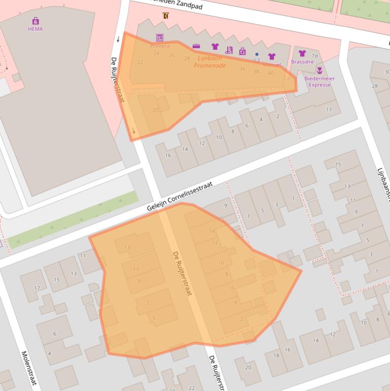 Kaart van postcodegebied 3241GG.