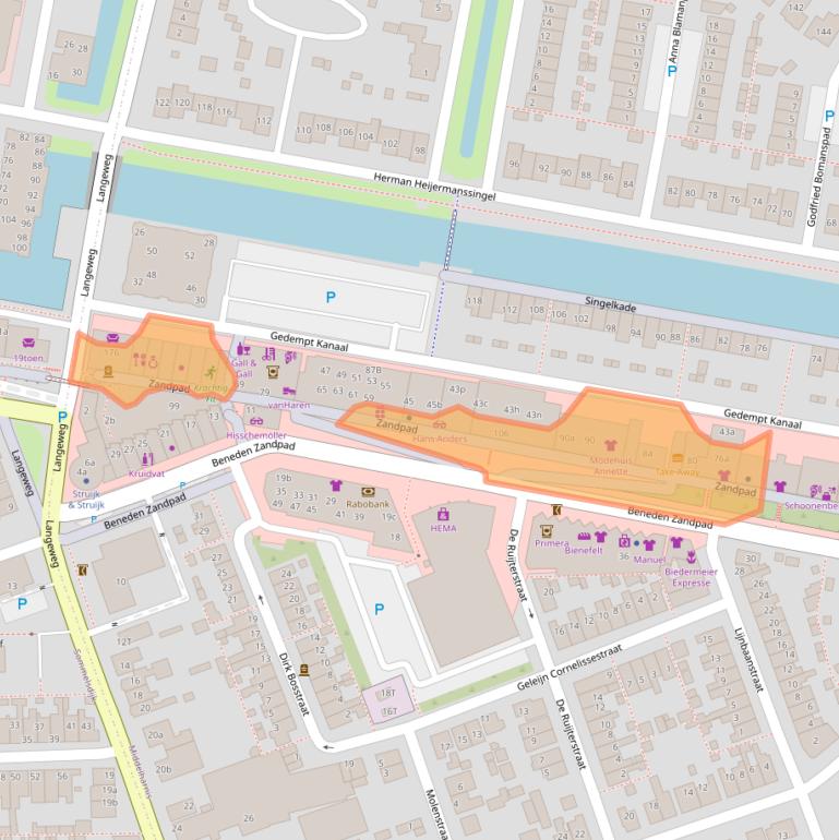 Kaart van postcodegebied 3241GZ.