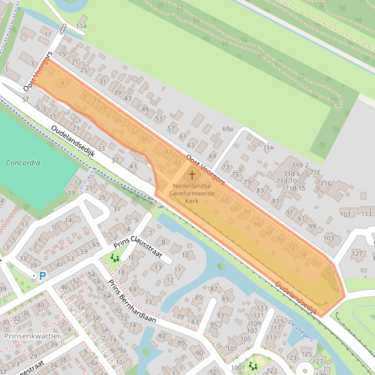 Kaart van postcodegebied 3241KE.