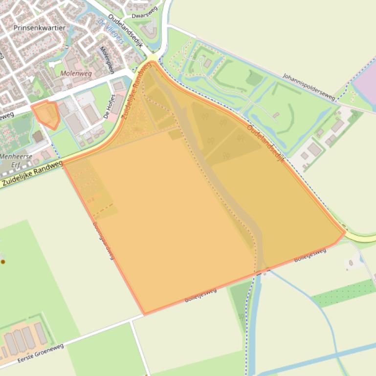 Kaart van postcodegebied 3241LA.