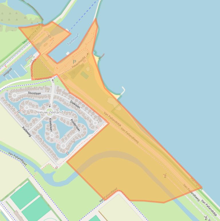 Kaart van postcodegebied 3241LD.