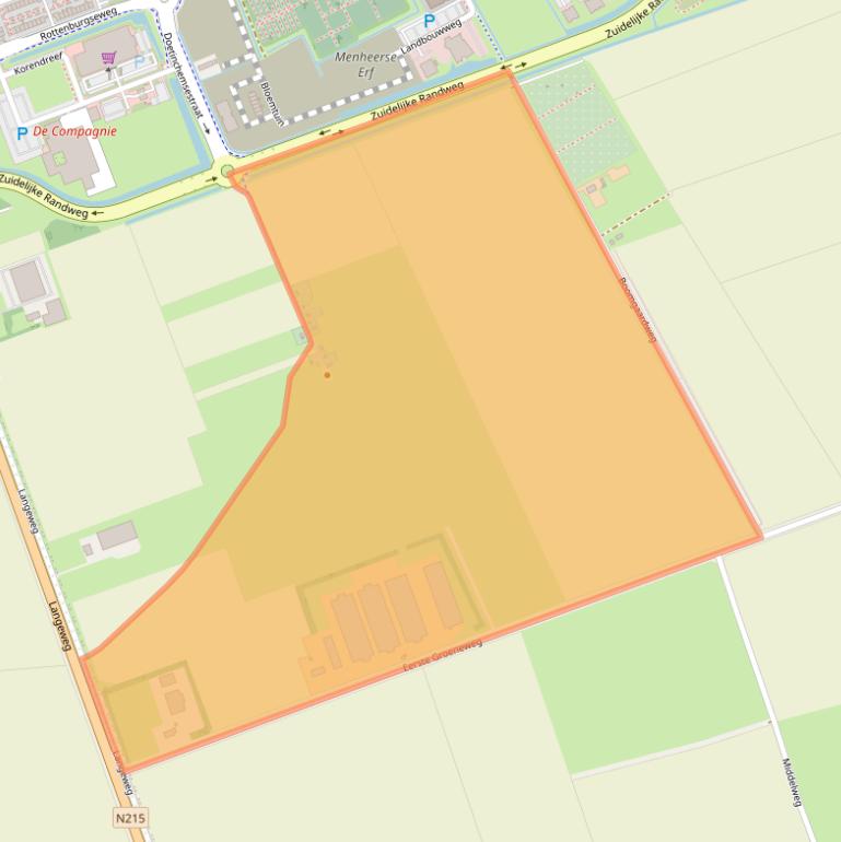 Kaart van postcodegebied 3241LG.