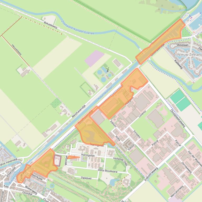 Kaart van postcodegebied 3241LK.