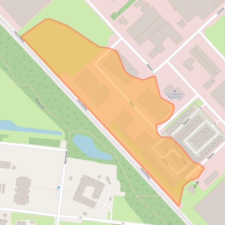 Kaart van postcodegebied 3241LW.