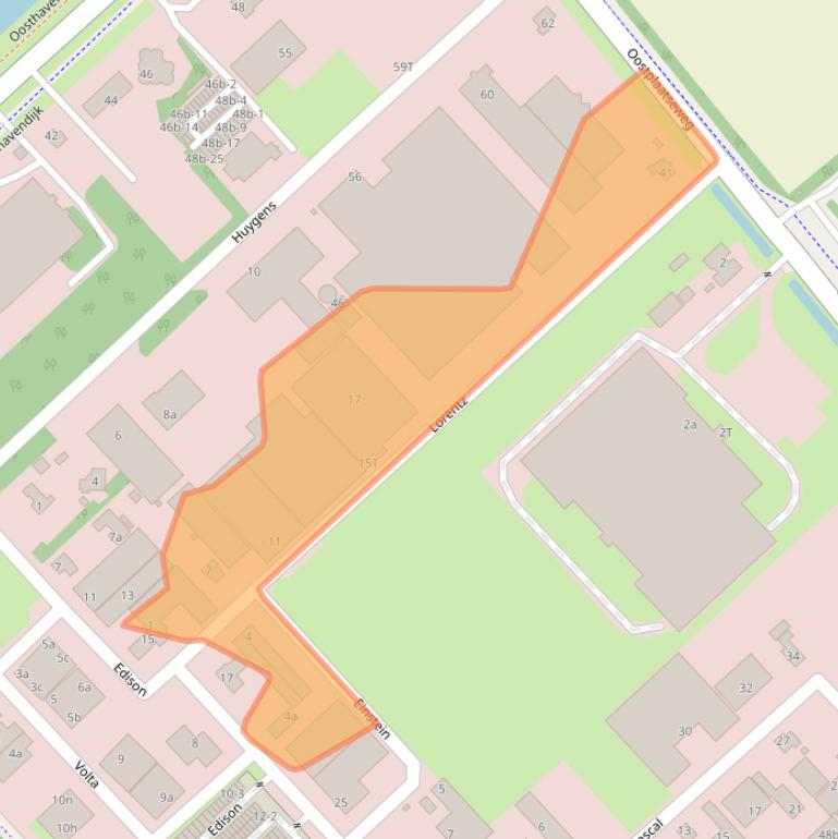 Kaart van postcodegebied 3241LX.