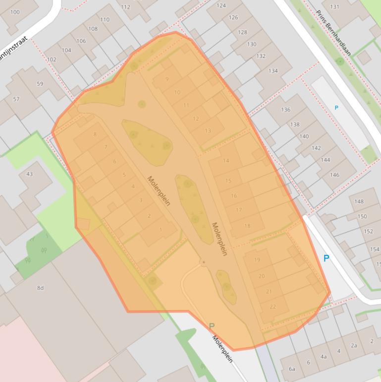 Kaart van postcodegebied 3241MM.