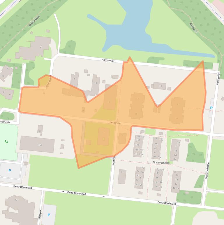 Kaart van postcodegebied 3241PC.