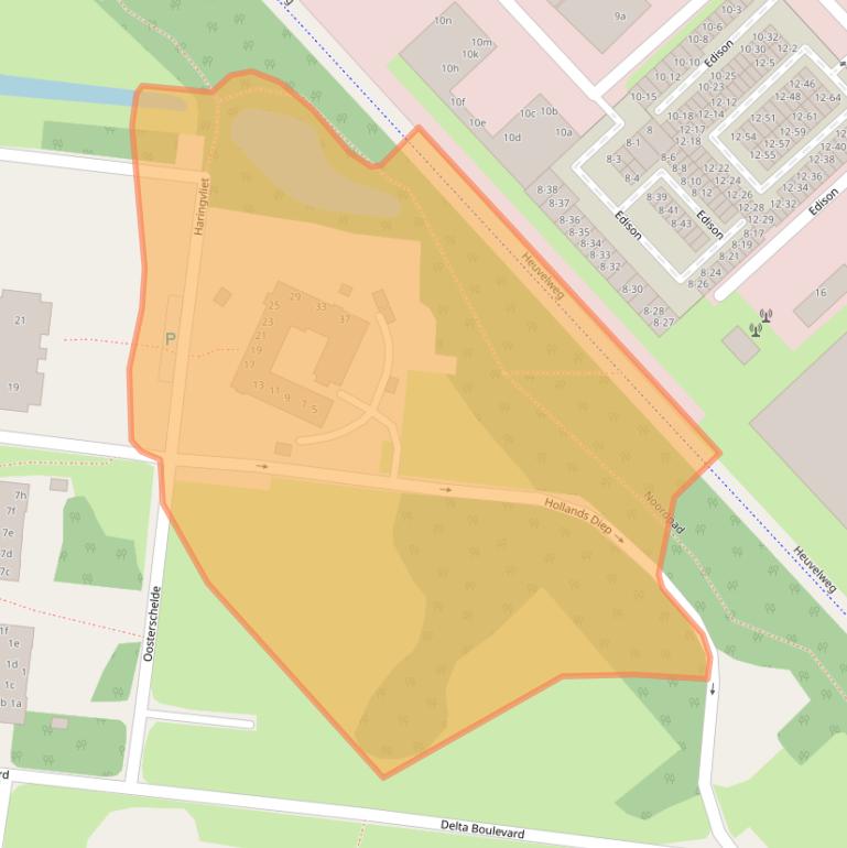Kaart van postcodegebied 3241PE.