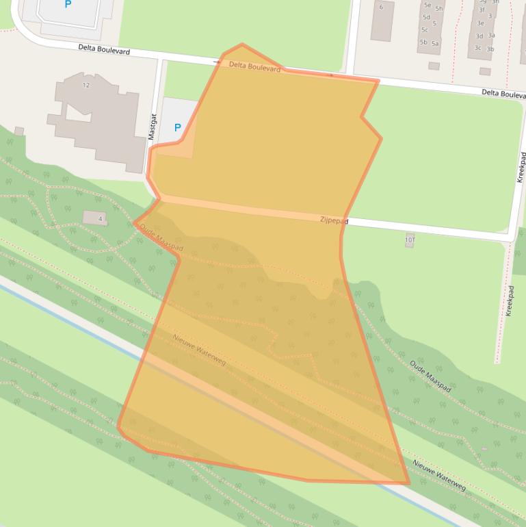 Kaart van postcodegebied 3241PK.