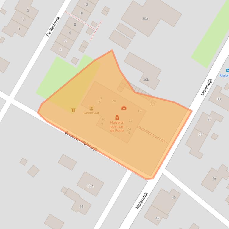 Kaart van postcodegebied 3243AJ.