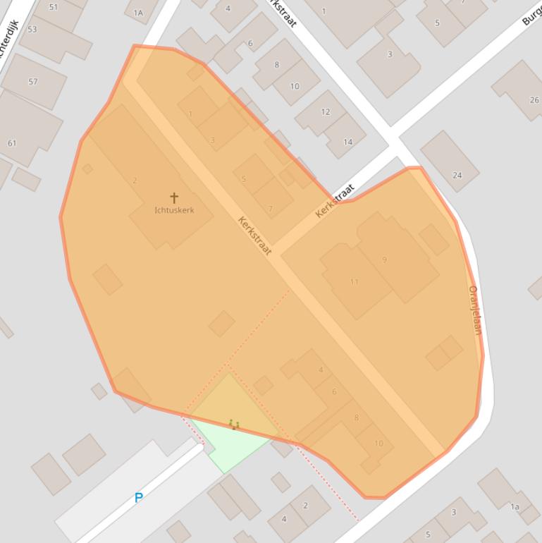 Kaart van postcodegebied 3243AK.