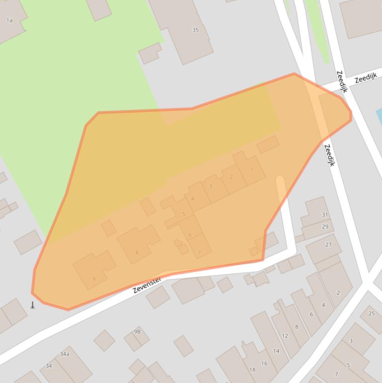 Kaart van postcodegebied 3243AX.