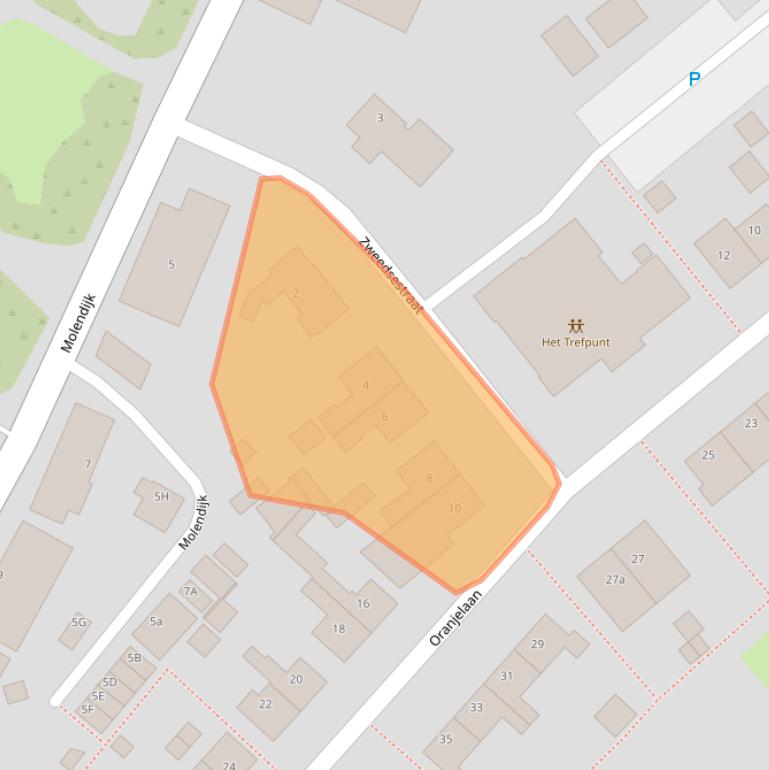 Kaart van postcodegebied 3243AZ.