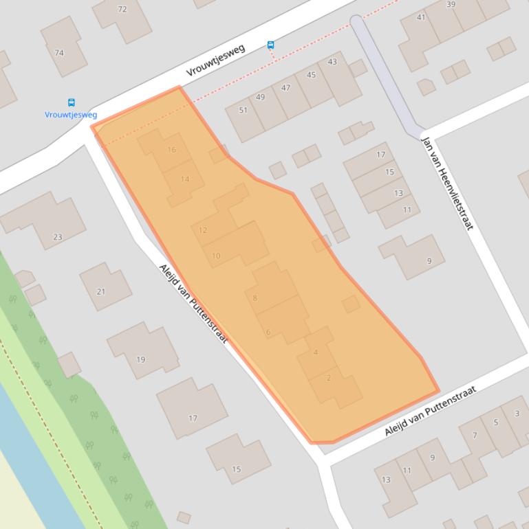 Kaart van postcodegebied 3243BB.