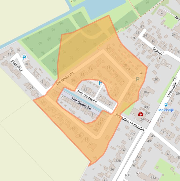 Kaart van postcodegebied 3243BE.