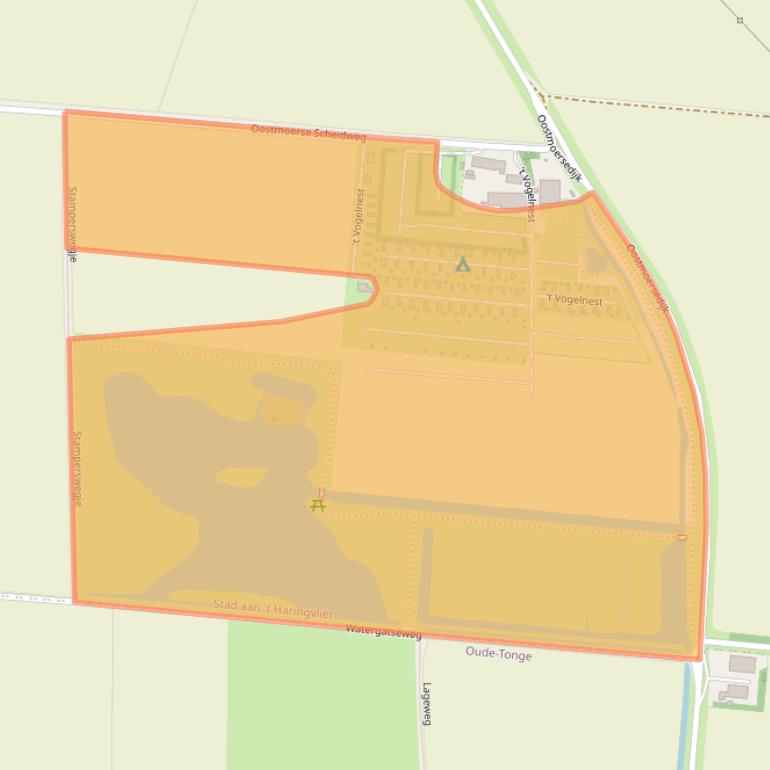 Kaart van postcodegebied 3243LB.
