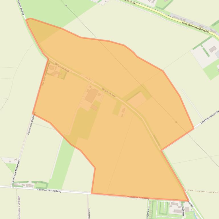 Kaart van postcodegebied 3243LE.