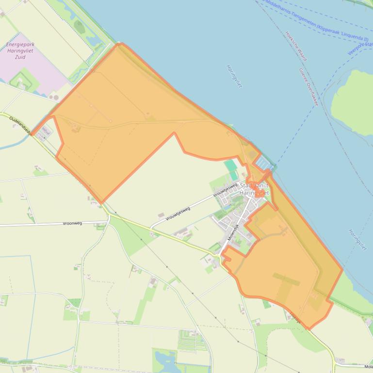 Kaart van postcodegebied 3243LG.