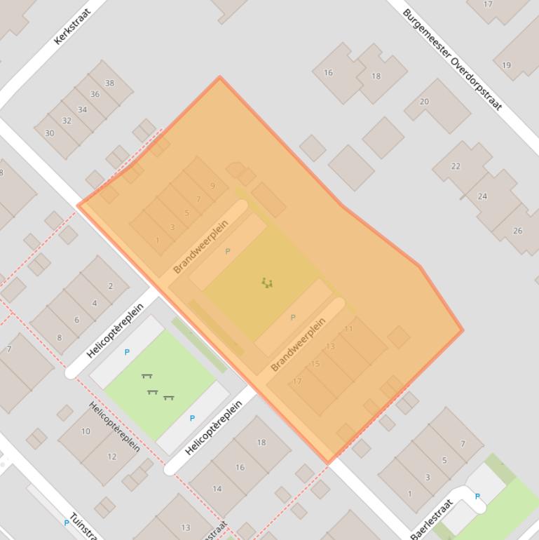 Kaart van postcodegebied 3244AB.