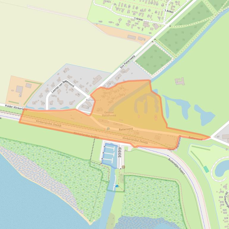 Kaart van postcodegebied 3244LB.
